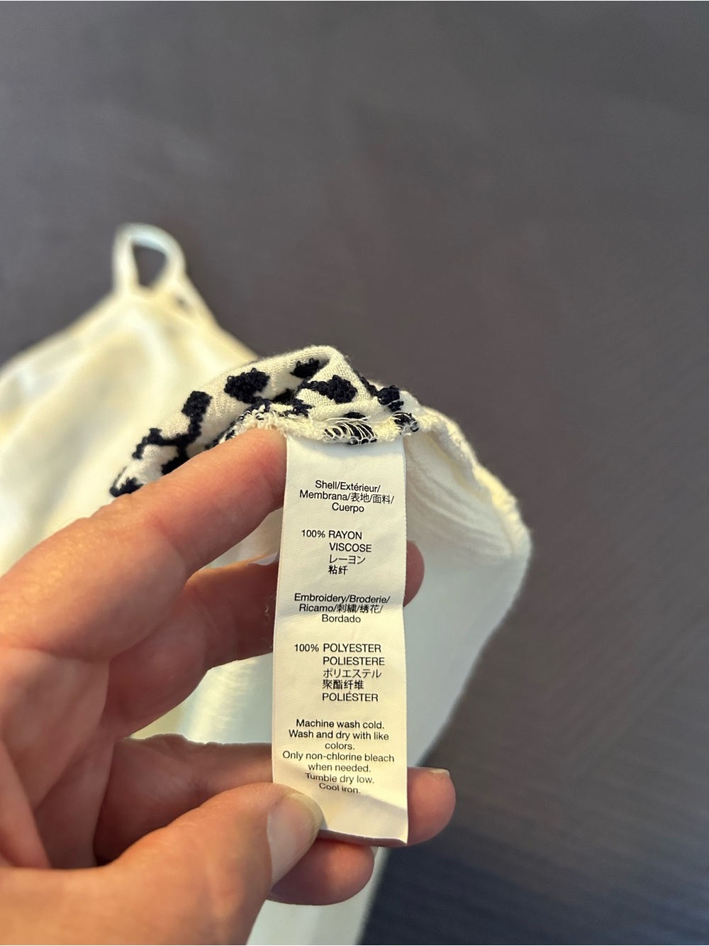 GAP White Embroidered Halter Top M - Picture 9 of 9